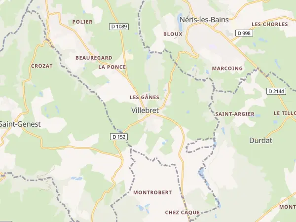 Plan de Villebret