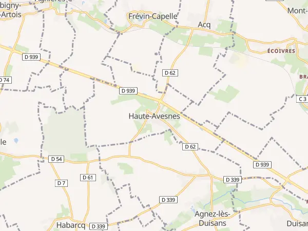 Plan de Haute-Avesnes