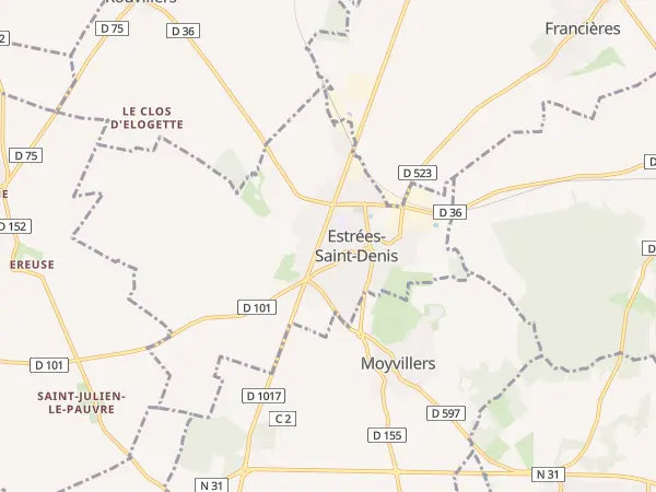 Plan de Estrées-Saint-Denis