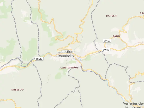 Plan de Labastide-Rouairoux