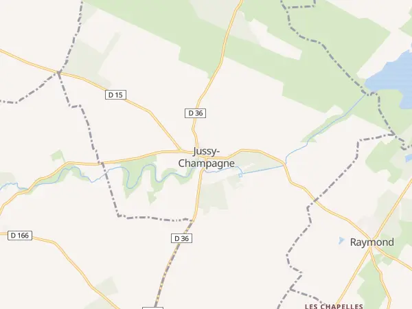 Plan de Jussy-Champagne
