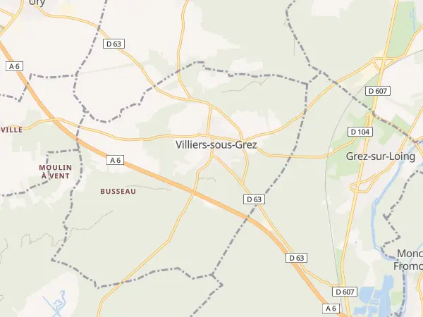 Plan de Villiers-sous-Grez