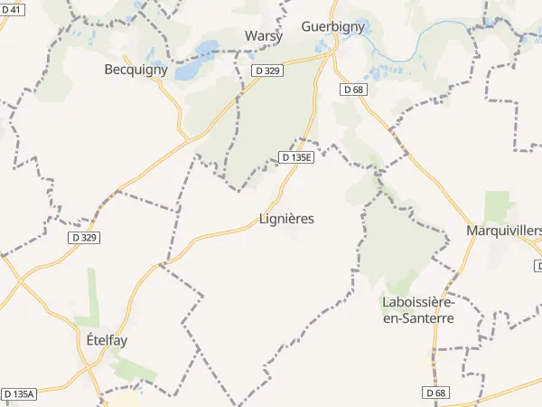 Plan de Lignières
