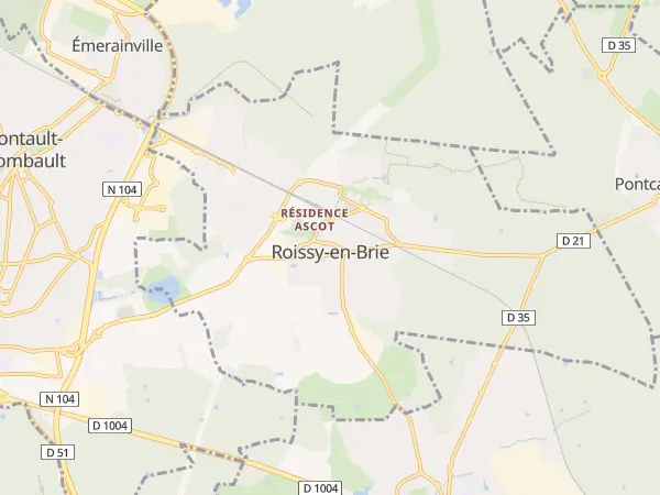 Plan de Roissy-en-Brie