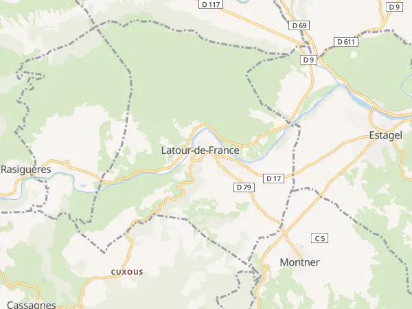 Plan de Latour-de-France
