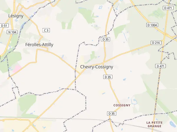 Plan de Chevry-Cossigny