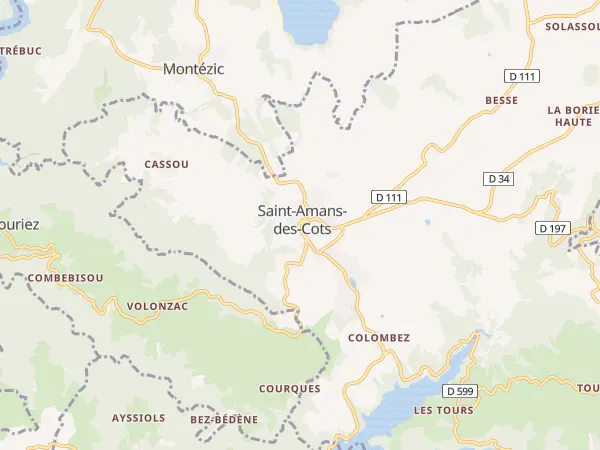 Plan de Saint-Amans-des-Cots
