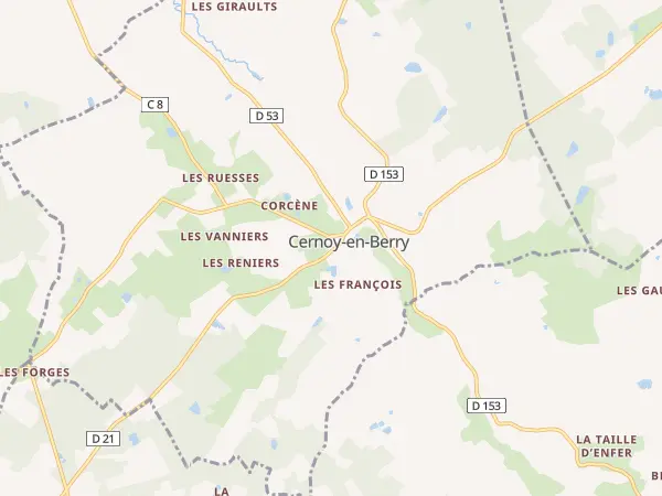 Plan de Cernoy-en-Berry