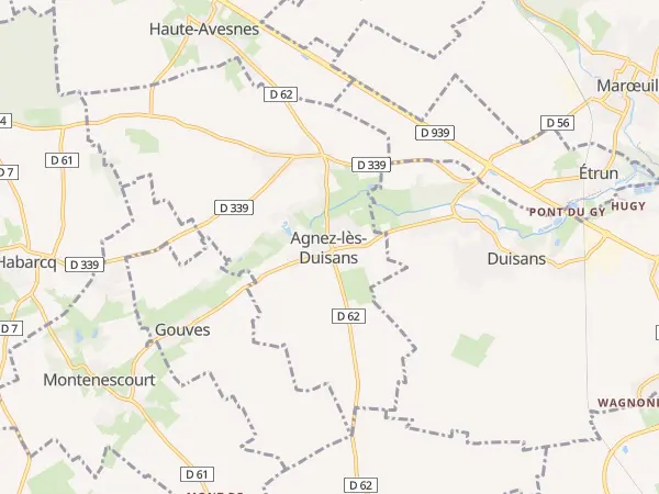 Plan de Agnez-lès-Duisans