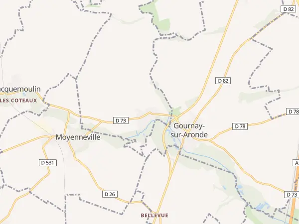 Plan de Neufvy-sur-Aronde