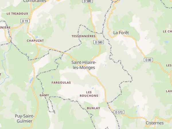 Plan de Saint-Hilaire-les-Monges