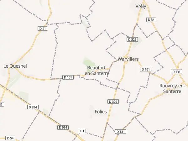 Plan de Beaufort-en-Santerre