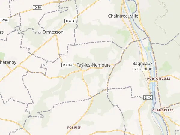 Plan de Faÿ-lès-Nemours