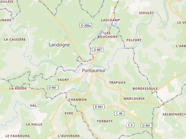 Plan de Pontaumur