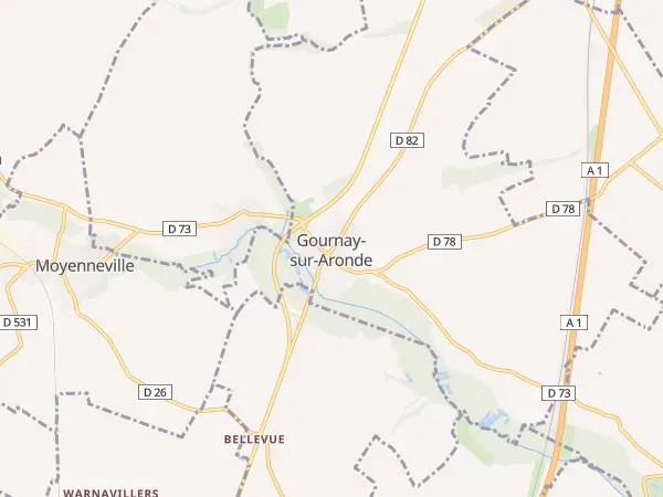 Plan de Gournay-sur-Aronde