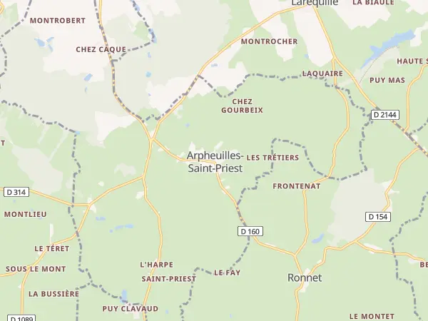 Plan de Arpheuilles-Saint-Priest