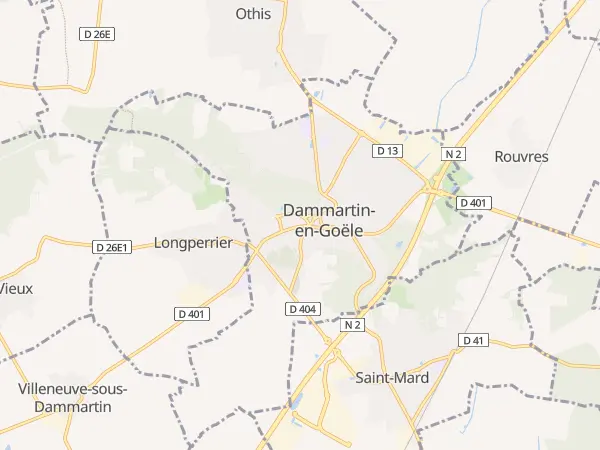 Plan de Dammartin-en-Goële