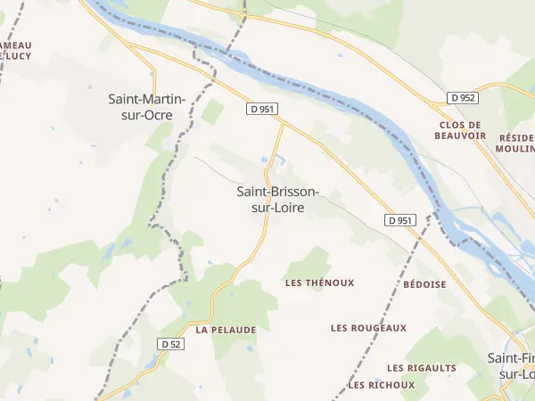 Plan de Saint-Brisson-sur-Loire