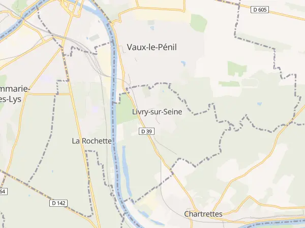 Plan de Livry-sur-Seine