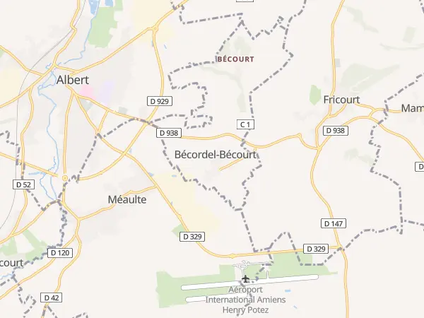 Plan de Bécordel-Bécourt