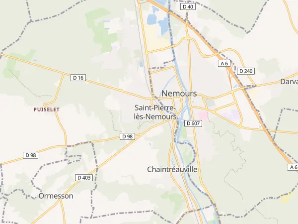 Plan de Saint-Pierre-lès-Nemours