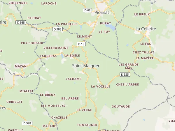 Plan de Saint-Maigner