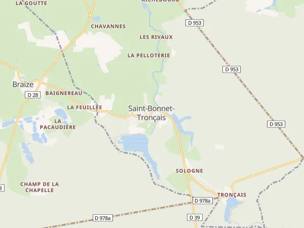 Plan de Saint-Bonnet-Tronçais