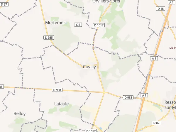 Plan de Cuvilly