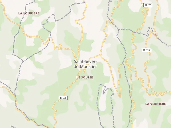 Plan de Saint-Sever-du-Moustier