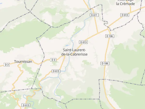 Plan de Saint-Laurent-de-la-Cabrerisse