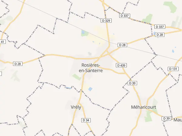 Plan de Rosières-en-Santerre