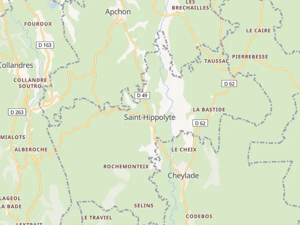 Plan de Saint-Hippolyte