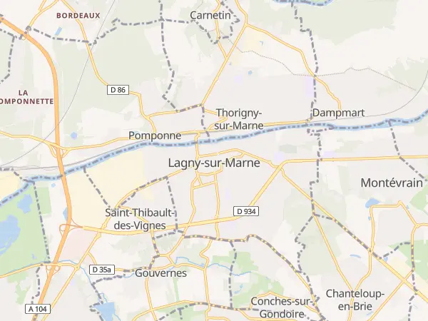Plan de Lagny-sur-Marne