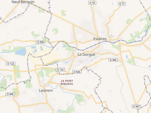 Plan de La Gorgue