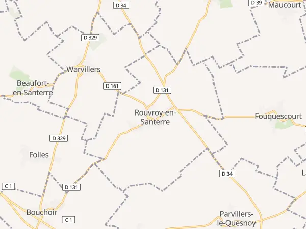 Plan de Rouvroy-en-Santerre