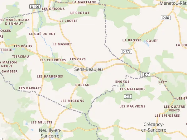 Plan de Sens-Beaujeu