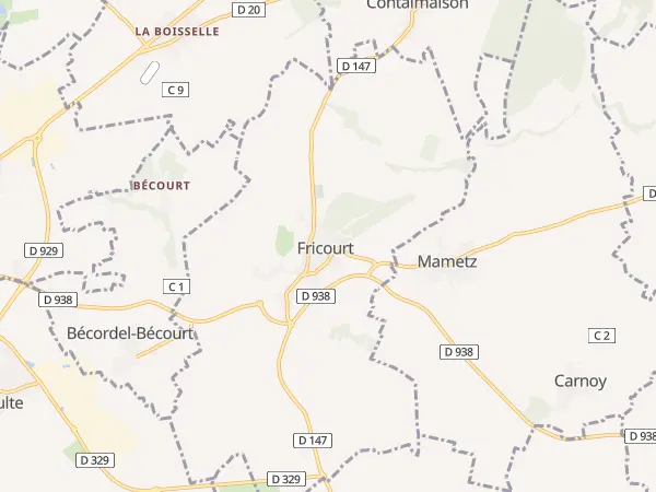 Plan de Fricourt