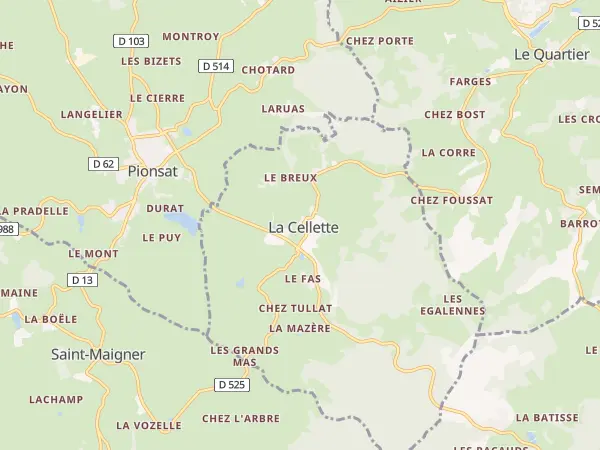 Plan de La Cellette