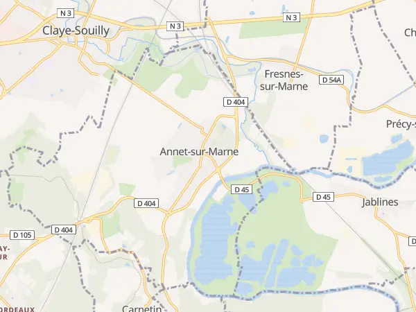 Plan de Annet-sur-Marne