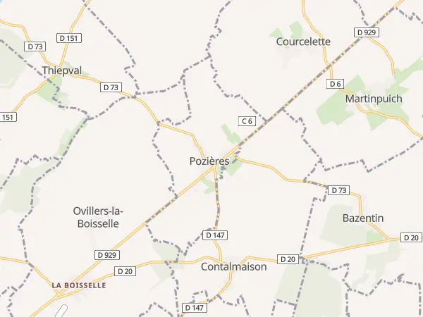 Plan de Pozières