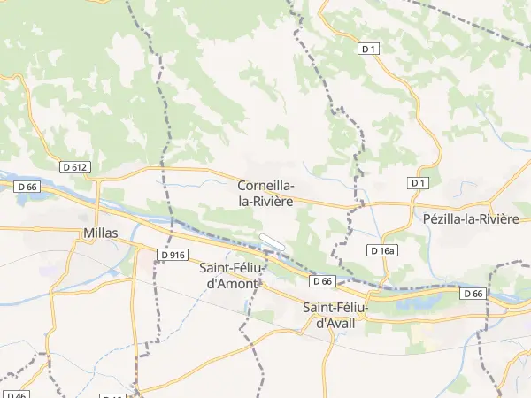 Plan de Corneilla-la-Rivière