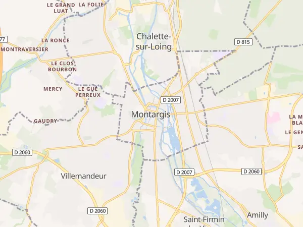 Plan de Montargis