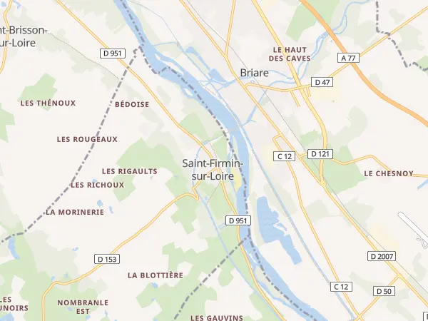 Plan de Saint-Firmin-sur-Loire