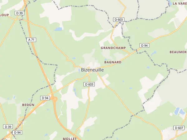 Plan de Bizeneuille