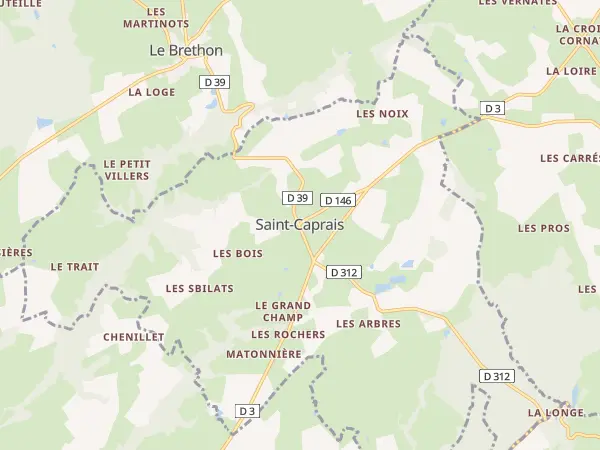 Plan de Saint-Caprais