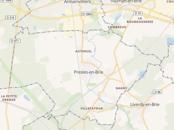 Plan de Presles-en-Brie