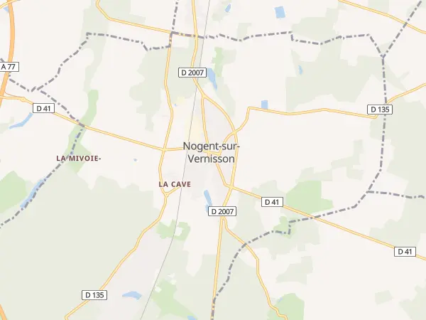 Plan de Nogent-sur-Vernisson