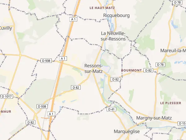 Plan de Ressons-sur-Matz