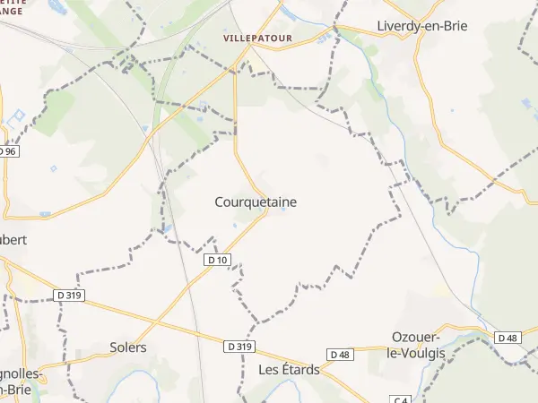 Plan de Courquetaine