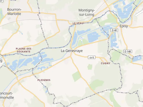 Plan de La Genevraye
